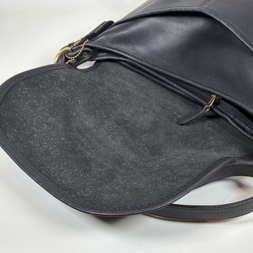 Vintage Coach Whitney Bag 4115 Black Leather Shoulder Bag 1997 USA - Picture 9 of 14